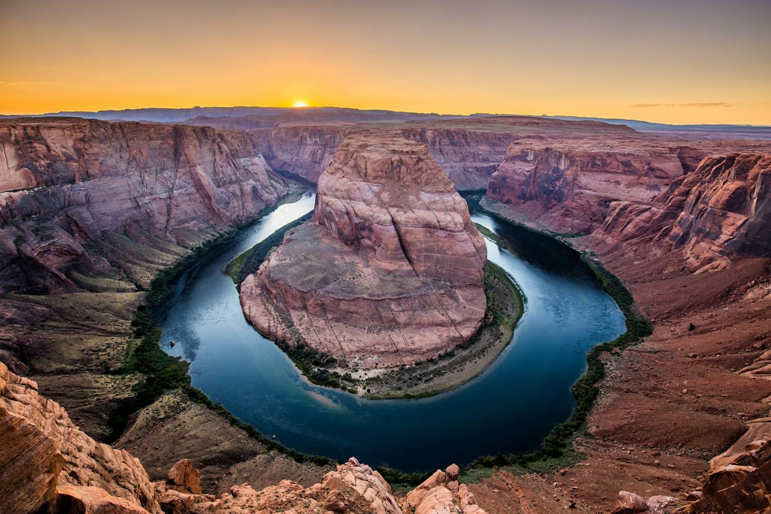 Horseshoe bend ved Colorado River
